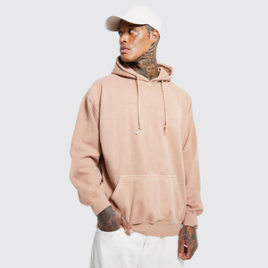 เสื้อฮู้ดสวมหัวโอเวอร์ไซส์วินเทจของผู้ชายผ้าฟลีซไซส์2024ดีไซน์ใหม่พิมพ์ลายไซส์ XS ฤดูหนาวขายส่ง - Product Image 1