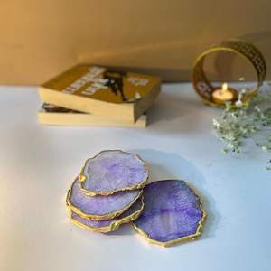 Sous-verre de table en résine artistique, style bohème, fait à la main, écologique, léger, pour rehausser la décoration de la table basse ou de la table d'appoint - Product Image 6