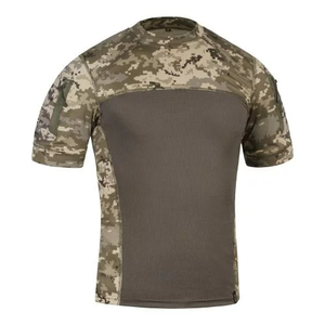 เสื้อยืดแขนสั้นผู้ชาย P1G ผ้าแห้งเร็ว ระบายอากาศได้ดี ทรงเข้ารูป ตรวจจับรอยขาดด้วยเข็ม 100% โพลีเอสเตอร์ ลายพราง LACERTA UA - Product Image 1
