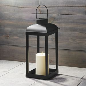 Candle <b>Lantern</b> Matte Black Wedding Decoration Iron Glass <b>Lantern</b> Hurricane New Design Candle <b>Lantern</b> - Product Image 6