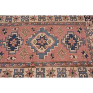 4.1x6.4 ft Rug, Turkish Vintage Area Rug, <b>Red</b> <b>Wool</b> Rug - Product Image 5