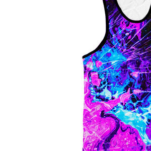 Camisetas sin mangas de sublimación para hombre de calidad superior de color sólido al por mayor - Product Image 3