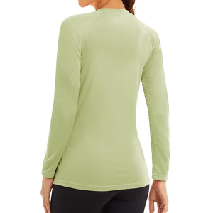 Camiseta de Manga Larga Personalizada para Mujer, 100% Algodón, Tejido de Felpa Ecológico, Corte Regular, Servicio OEM, Elegante 2024 - Product Image 6