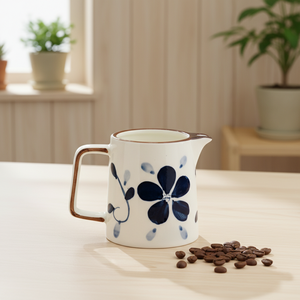 Top Sale 3460661SET-0.36 Durable Porcelain <b>Pot</b> & Dripper <b>Set</b> Compact Design For Camping & Travel Brewing - Product Image 3