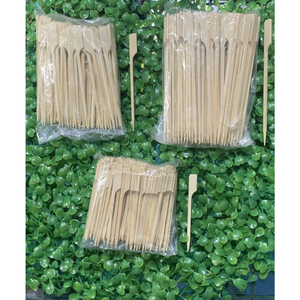 ไม้ไผ่ธรรมชาติสำหรับย่างบาร์บีคิวเนื้อและอุปกรณ์ย่างกลางแจ้ง - Product Image 1