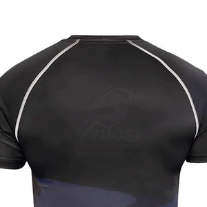 Chemises de sport haute performance pour hommes MMA, pour la course à pied, le fitness, les exercices, avec panneaux latéraux en mesh respirant - Product Image 5