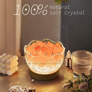 Lampe de sel de l'Himalaya sculptée de qualité supérieure, 100% sel de l'Himalaya pur, design et logo personnalisables, décoration d'intérieur - Product Image 3