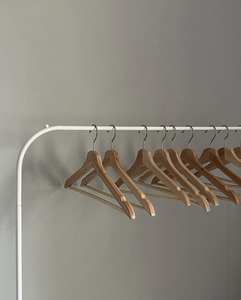 ORNATE VARIETY HANDMADE BEST High Quality Boutique Style a Grade Lotus Wooden Hanger With Notches with Bar Suit Hanger - Product Image 2