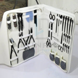 Kit de herramientas para extensión de cabello, Kit de herramientas de Color negro mate, con paquete completo de herramientas para el cabello y etiquetado personalizado gratis de marca - Product Image 5