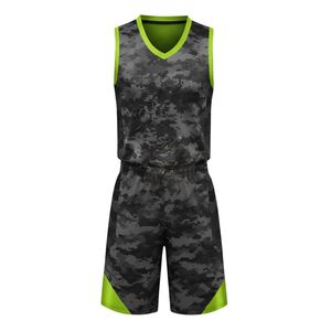 Wholesale Printed Digital Camo Basketball Uniform Set Heat-Transfer Printed Breathable Quick Dry Moisture-Wicking Men Youth - Product Image 1