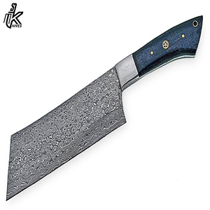 Handmade Custom High Quality Damascus Steel Cleaver <b>Kitchen</b> Chef <b>Knife</b> Razor <b>Sharp</b> Chinese Style Stainless Wood Handle Wholesale - Product Image 2