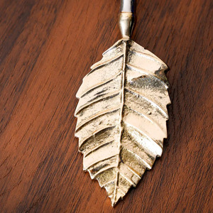 Decorative Design Butter Knife and <b>Cheese</b> Knife <b>Set</b> With Golden Colored Brass Leaves Handle Shaped <b>Cheese</b> <b>Set</b> - Product Image 6