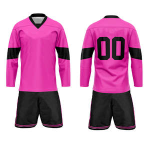Wholesale Premium Quality 100% Polyester Custom Sublimation Ice Hockey Jerseys Fully <b>Dye</b> Sublimation Printing Custom Colors - Product Image 1