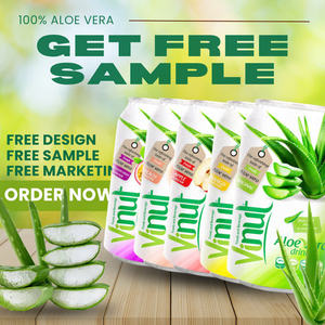 Venta al por mayor de refrescos y etiqueta privada OEM - 100% Pure Aloe Vera Natural 1 litro botella de agua de jugo de mango-muestra gratis - Product Image 5