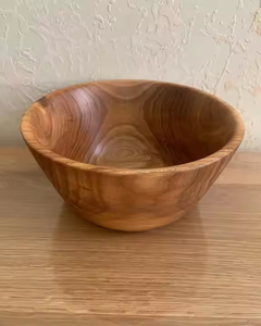 Classic Wooden Coated Ceramic <b>Salad</b> <b>Serving</b> <b>Bowl</b> Set with Servers for Party-Eco-Friendly by Crescent Crafts - Product Image 2