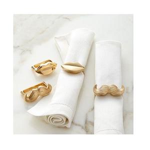 Servilletero de forma personalizada para mesa moderna, servilleteros dorados, servilleteros de Metal al por mayor, soporte para pañuelos a la venta 2024 - Product Image 1
