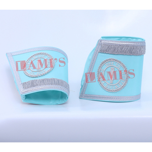 Puños de guanteletes de oficiales de artesanía masónica con flecos bordado personalizado puños de mano de Regalia masónica - Product Image 5