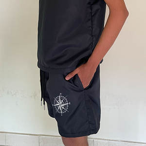 Ensemble de vêtements de sport pour homme, respirant, imprimé, fin, à séchage rapide, avec haut à manches courtes et short de sport - Product Image 6