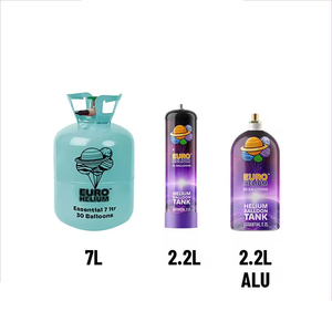 Minicilindros de gas de helio de acero desechables exclusivos de 1 litro Suministro global fabricado en Europa de alta presión - Product Image 5