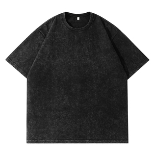Camisetas Lisas Vintage para Hombre, Transpirables, 100% Algodón, Personalizables con Logotipo, Talla Grande - Product Image 1