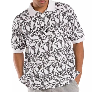 Camiseta Polo Personalizada 100% Algodón al por Mayor para Hombre, Camiseta Polo de Manga Corta con Estampado AOP, Camiseta Polo de Corte Regular para Hombre - Product Image 1