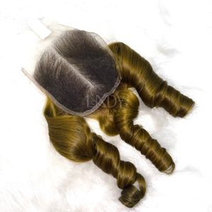 ชุดผมต่อผมมนุษย์สีไฮไลต์แบบบางสำหรับเด็กชุด2025ปิด - Product Image 2