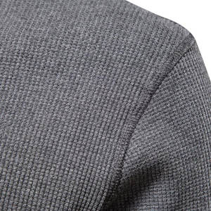 Sweat-shirts décontractés pour hommes en coton mélangé à manches longues, vêtements de sport thermiques pour l'hiver, hauts basiques unis - Product Image 4