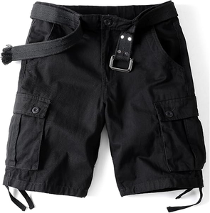 Pantalones Cortos Cargo para Hombre, de Algodón, Casuales, para Actividades al Aire Libre, Trabajo, Corte Holgado con Múltiples Bolsillos - Product Image 4