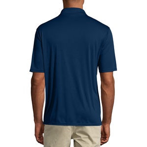 Polo de golf pour homme – Polo vierge en polyester de haute qualité avec logo brodé personnalisé, T-shirt à manches courtes coupe ajustée - Product Image 4