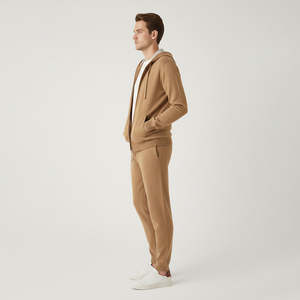 Survêtements Fabricant Prix Bas Unisexe 100% Polyester / Coton Ensembles de Survêtements d'Entraînement Logo Personnalisé Hommes Sweats à Capuche en Polaire - Product Image 5