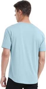 T-shirts en coton surdimensionnés pour hommes, personnalisés, poids lourd, col rond, streetwear, sport, gym, vintage, impression personnalisée de logo, t-shirt pour hommes - Product Image 6