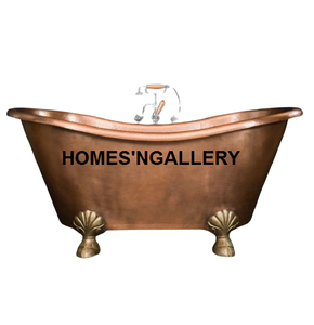 Venta al por mayor de bañera de cobre azul para baño de lujo Hotel Hogar personalizado tamaño y forma para baño hecho en India - Product Image 5