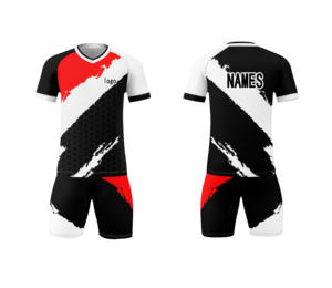 Grosir Set pakaian olahraga pria Breathable poliester 100% Set pakaian sepak bola Logo kustom dengan layanan OEM - Product Image 5