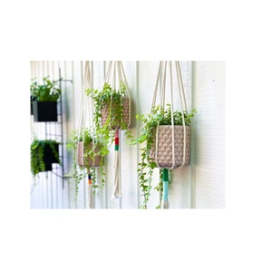 Macetas de macramé de alta calidad para decoración al aire libre, diseño Popular, artículos de jardín, decoración del hogar, macetas colgantes, el mejor diseño - Product Image 2