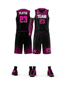 ชุดบาสเก็ตบอลแบบไม่มีแขน ผ้าโพลีเอสเตอร์ 100% ระบายอากาศได้ดี รับสกรีนลายแบบซับลิเมชั่น (เสื้อและกางเกง) - Product Image 3
