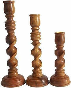 100% High Quality Wood Candle Stand Handmade Luxury Unique Eco-Friendly 2-Hole Steel <b>Tealight</b> <b>Holder</b> for Christmas Home Decor - Product Image 5