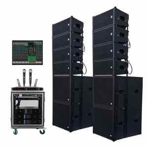 Sistema de Sonido Profesional para Exteriores con Altavoces Line Array Duales de 8 Pulgadas y Subwoofer Pasivo de 18 Pulgadas para Iglesia - Product Image 2