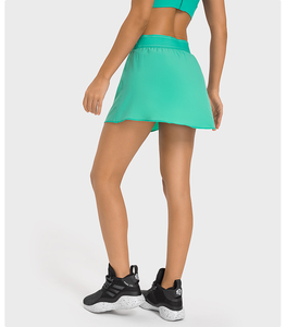 Jupe de tennis rose pour femmes avec poches, taille élastique, évacuation de l'humidité, vêtements de sport d'été - Product Image 5