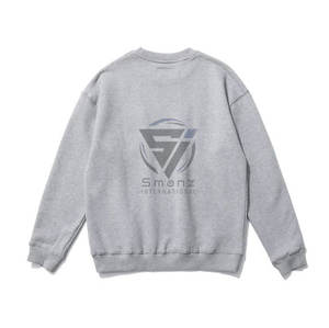 Sweat-shirt unisexe à manches longues en molleton biologique 100% coton respirant style hip-hop - Product Image 2