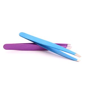 Pinzas profesionales para cejas de acero inoxidable, herramientas de maquillaje de belleza, pinzas de precisión, pinzas de Punta inclinada - Product Image 4