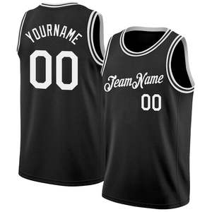 Maillot de basket-ball sans manches à col rond, taille adulte, haute qualité, bas prix, hauts de basket-ball à motifs sublimés pour hommes - Product Image 3