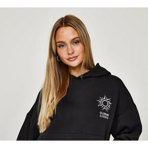 Ensemble 2 pièces de survêtement automne-hiver pour femmes Ensemble de sweats à capuche Streetwear Hoddies Wear Survêtement à vendre - Product Image 5