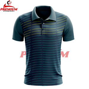 เสื้อโปโลชายพิมพ์ลายซับลิเมชันน้ำหนักเบาบริการ OEM ออกแบบโลโก้ของคุณเอง - Product Image 3