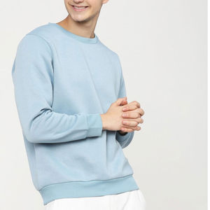 เสื้อสเวตเชิ้ตผู้ชายสำหรับฤดูหนาว ปักลายตามสั่ง ผ้าฝ้ายแท้ 100% คอกลม ทรงโอเวอร์ไซส์ เป็นมิตรกับสิ่งแวดล้อม บริการ OEM ผ้าฟลีซ - Product Image 1