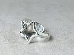 Anillo ajustable abierto de fábrica de joyería al por mayor Plata de Ley 925 sólida Anillo de estrella de diseño creativo superventas Anillo de estilo gitano - Product Image 5