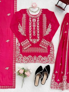 Top Palazzo Vintage de Cintura Natural con Dupatta para Festivales/Eventos Religiosos y Reuniones Formales a Buen Precio - Product Image 2