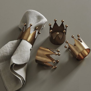 Servilletero de metal de tendencia, recién llegado, servilletero con diseño de hoja de oro brillante para artículos de decoración de fiesta - Product Image 5