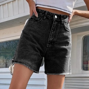 2025 Customize Distressed Denim Shorts Stylish High Quality Washed <b>Women's</b> Shorts New Summer <b>Jeans</b> Shorts for <b>Women</b> - Product Image 3