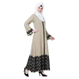 Vente en gros de robes maxi Abaya à manches longues, style modeste musulman, design personnalisé de Dubaï, confort optimal pour les femmes musulmanes - Product Image 6