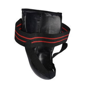 Protector de ingle de cuero de vaca personalizado, etiqueta protectora de ingle con copa de Gel, Protector de boxeo MMA, artes marciales - Product Image 4